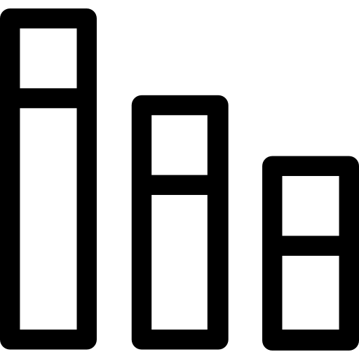 막대 차트 Kiranshastry Lineal icon