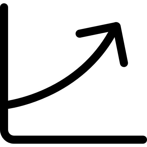 折れ線グラフ Kiranshastry Lineal icon