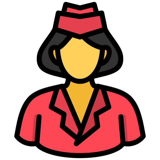Air hostess Generic color lineal-color icon