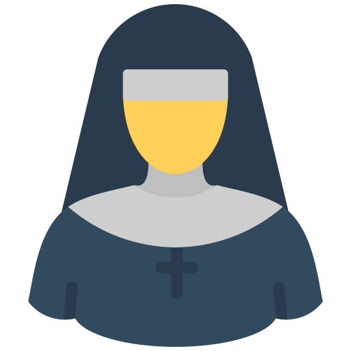 Монахиня Generic color fill иконка