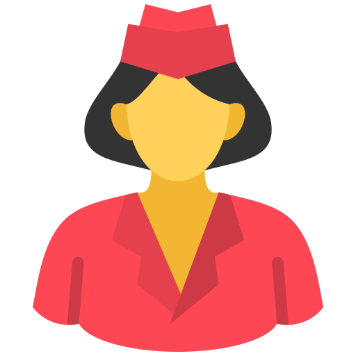Air hostess Generic color fill icon