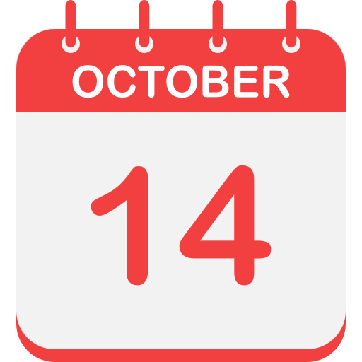 14. oktober Generic color fill icon