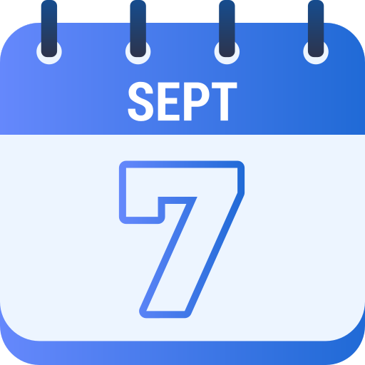 7 września Generic gradient fill ikona