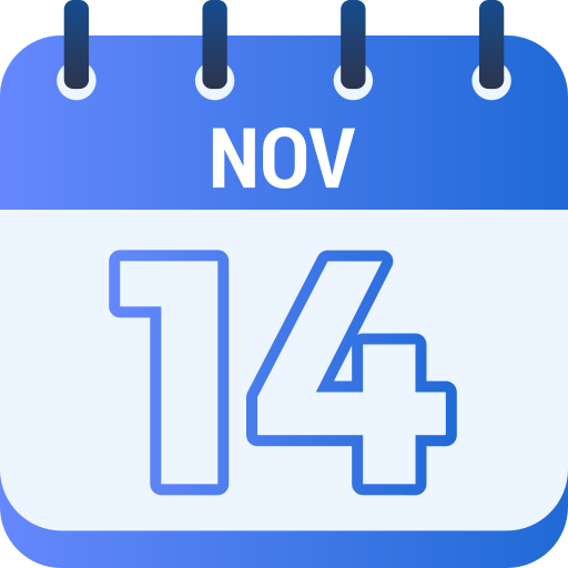 14 de noviembre Generic gradient fill icono