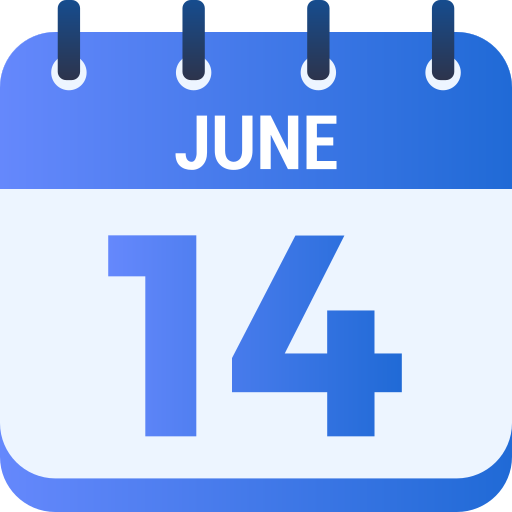 June 14 Generic gradient fill icon