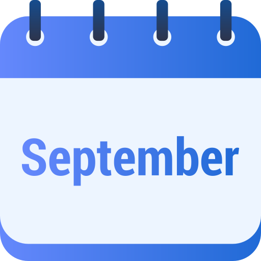 September Generic gradient fill icon