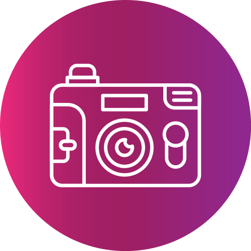 Disposable camera Generic gradient fill icon