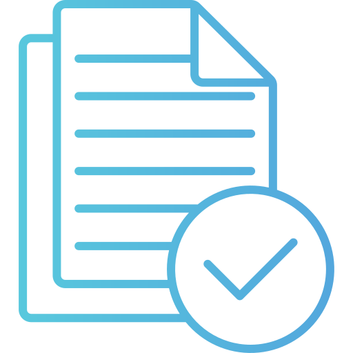 validar Generic gradient outline icono