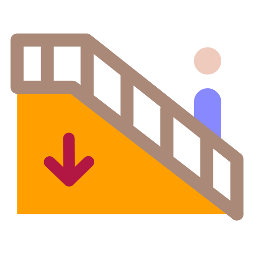 Stairs Generic color fill icon