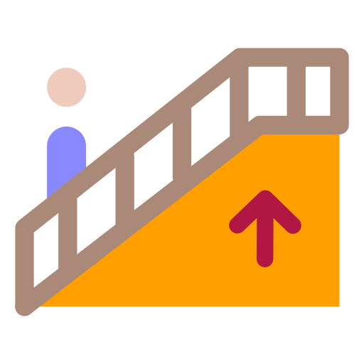 Stairs Generic color fill icon