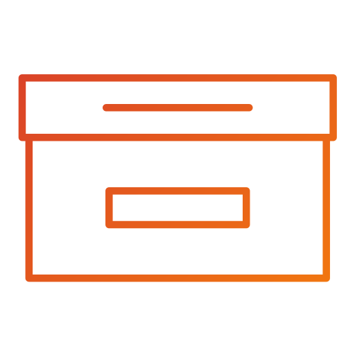 box Generic gradient outline icon