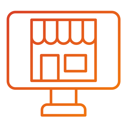 Online store Generic gradient outline icon