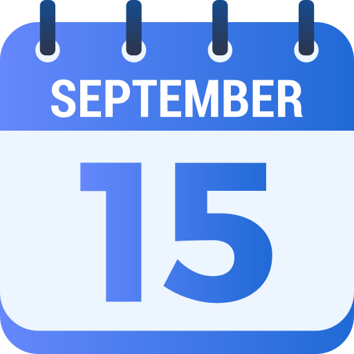 September 15 Generic gradient fill icon