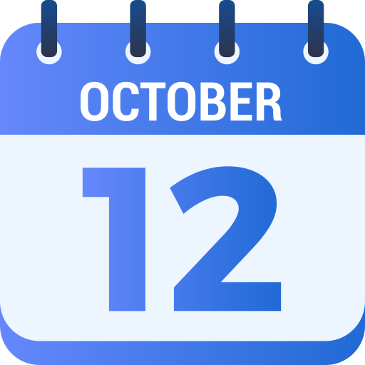 12 октября Generic gradient fill иконка