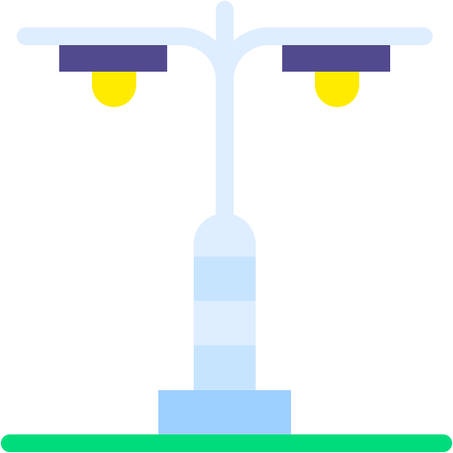 Street Light Generic color fill icon