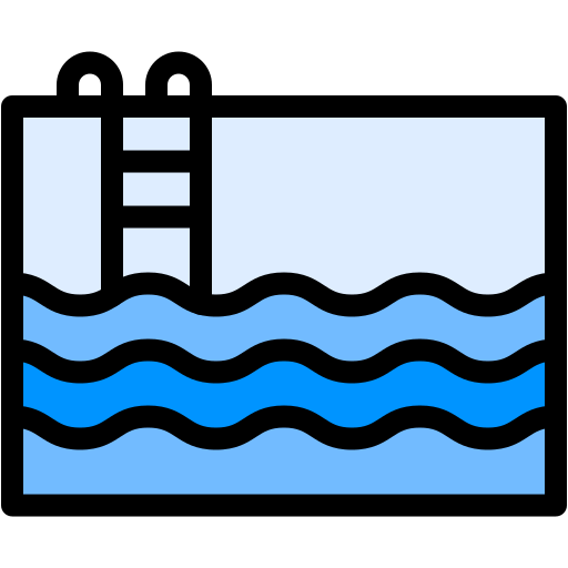 Плавательный бассейн Generic color lineal-color иконка