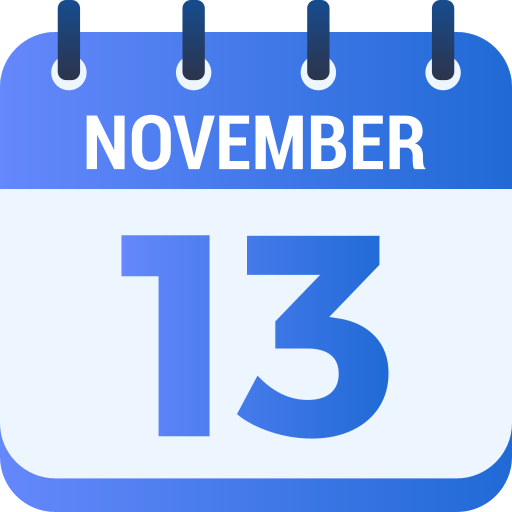 13 listopada Generic gradient fill ikona