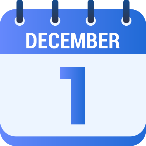 1 december Generic gradient fill icoon