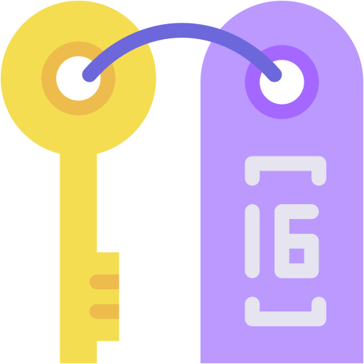 Room Key Generic color fill icon
