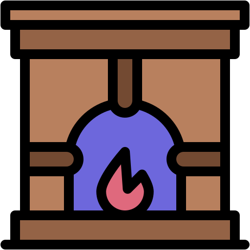 Fireplace Generic color lineal-color icon