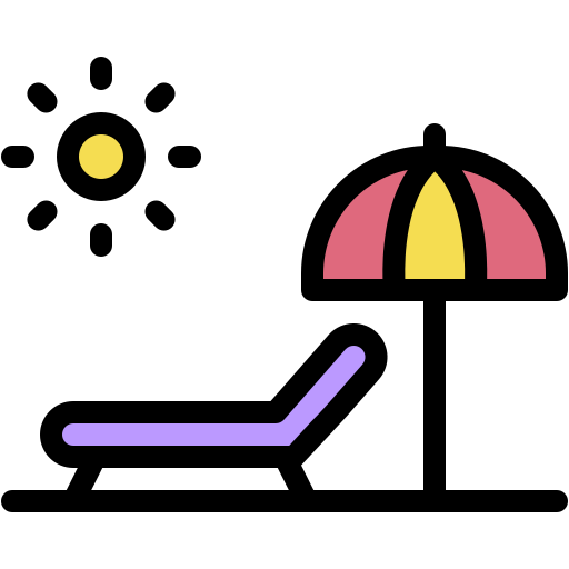 bain de soleil Generic color lineal-color Icône