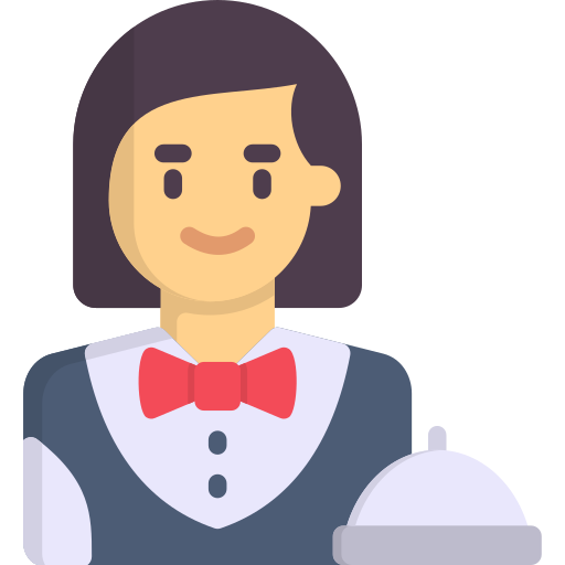 Waitress Generic color fill icon
