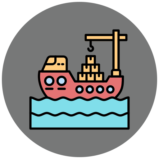 貨物船 Generic color lineal-color icon