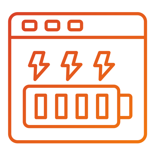 baton energetyczny Generic gradient outline ikona