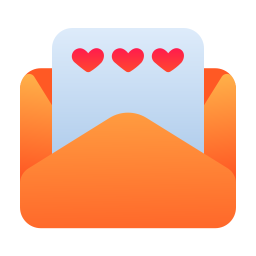 Love letter Generic gradient fill icon