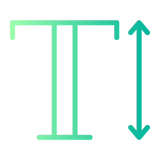 vertical Generic gradient outline icono