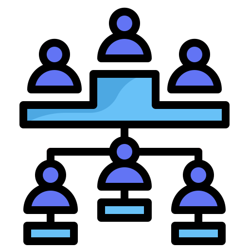Hierarchical Generic Outline Color icon
