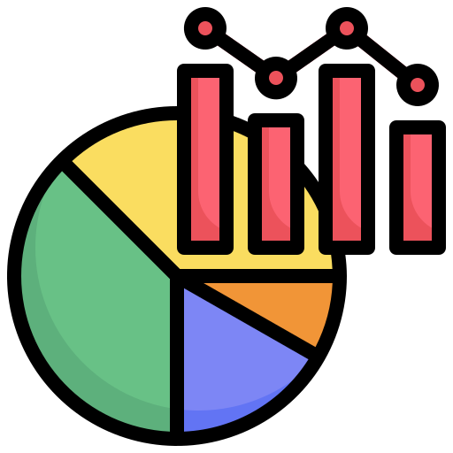 estadística Generic Outline Color icono