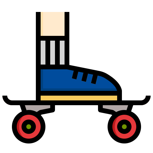 Скейтборд Generic Outline Color иконка