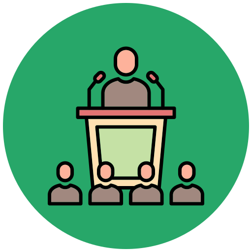 Conference Generic color lineal-color icon