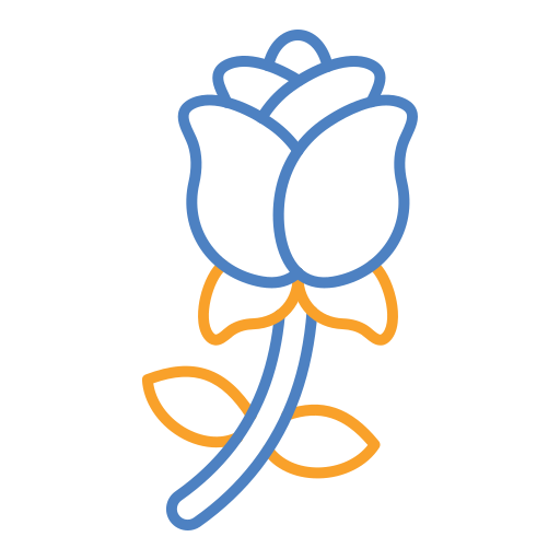 Rose Generic color outline icon