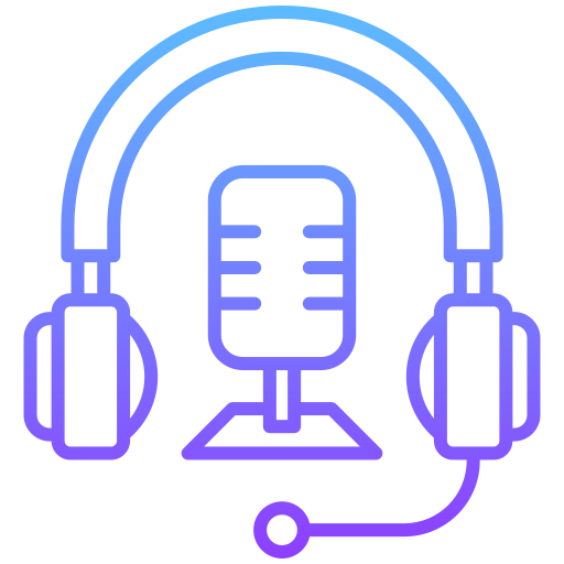 ポッドキャスト Generic gradient outline icon