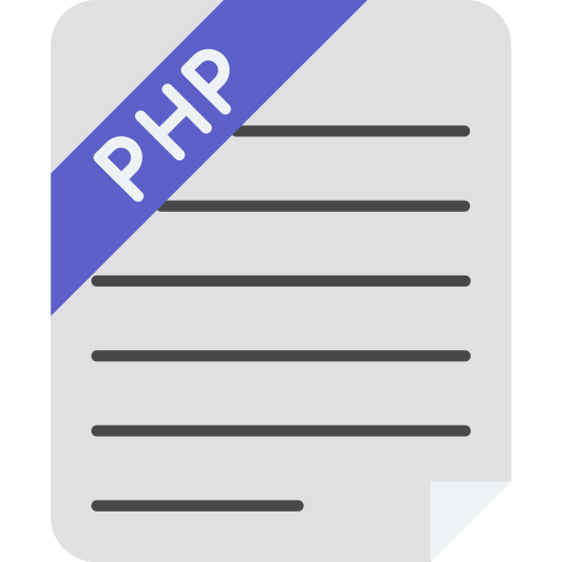 document php Generic color fill Icône