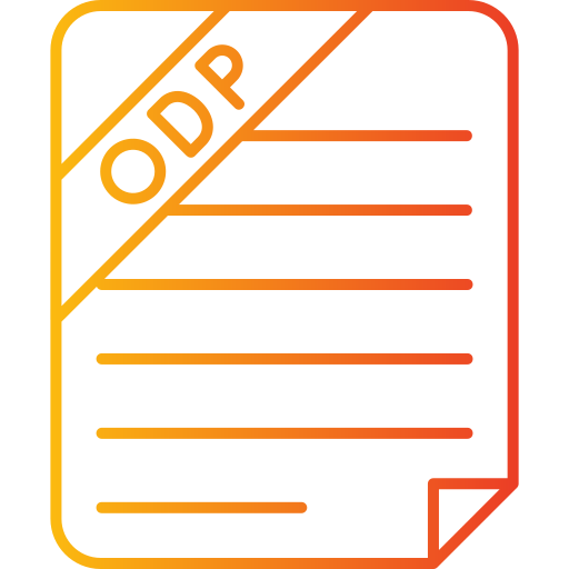 odp-datei Generic gradient outline icon