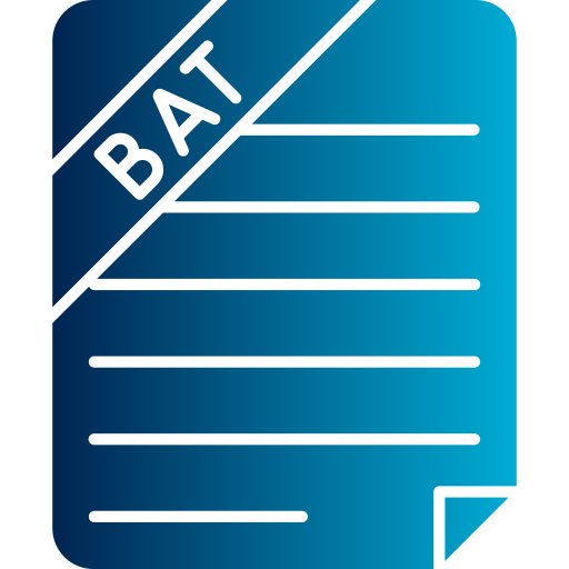 Bat file Generic gradient fill icon