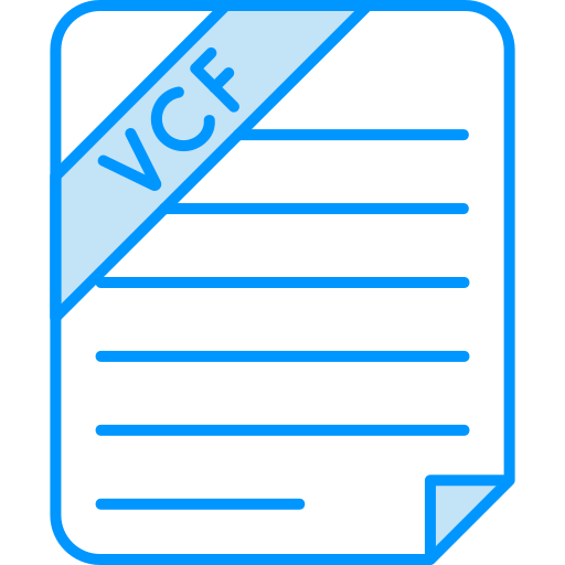 arquivo vcf Generic color lineal-color Ícone