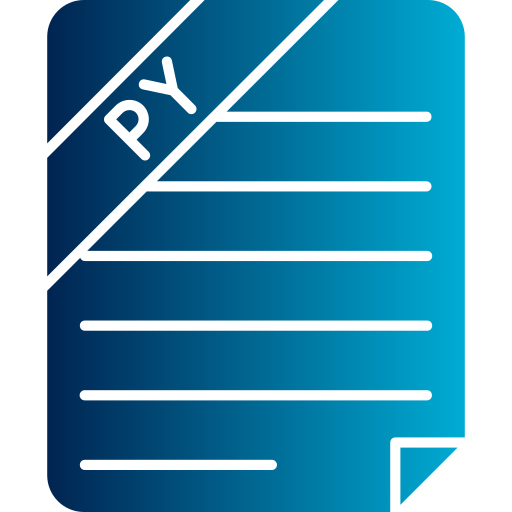archivo de python Generic gradient fill icono