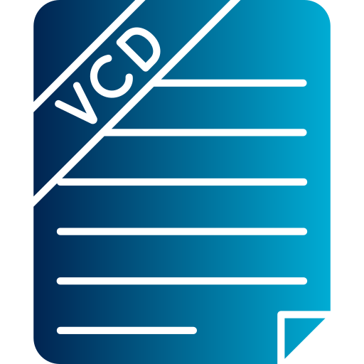 file vcd Generic gradient fill icona