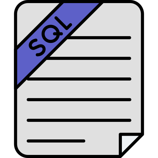 fichier sql Generic color lineal-color Icône