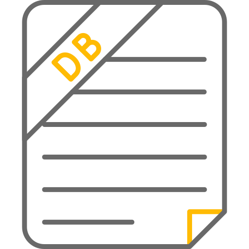 Database file Generic color outline icon