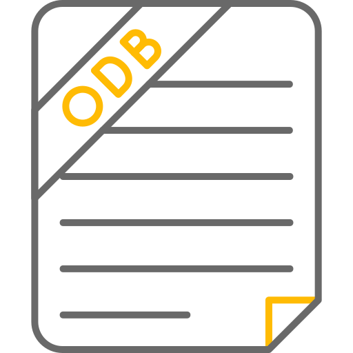odb 파일 Generic color outline icon