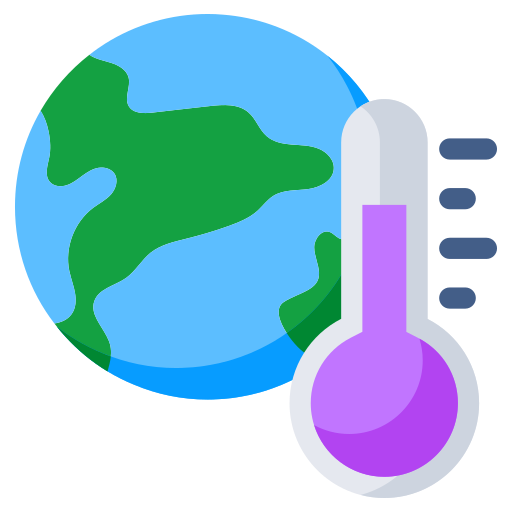 le réchauffement climatique Generic color fill Icône