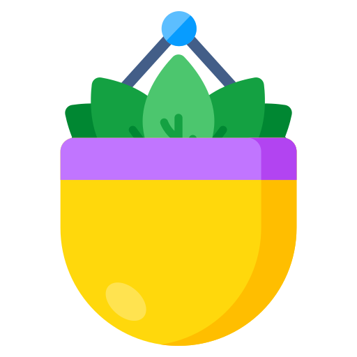 ハンギングポット Generic color fill icon