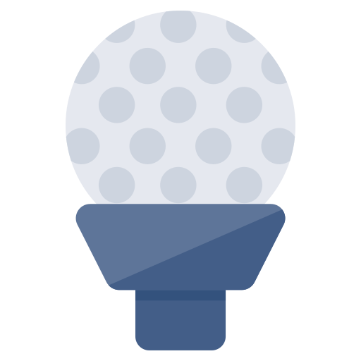 pallina da golf Generic color fill icona