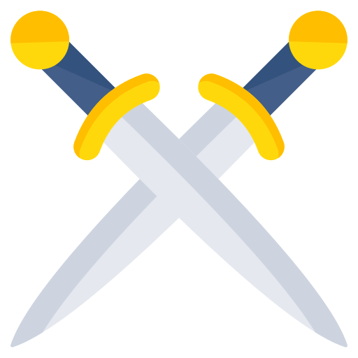 Cross Swords Generic color fill icon