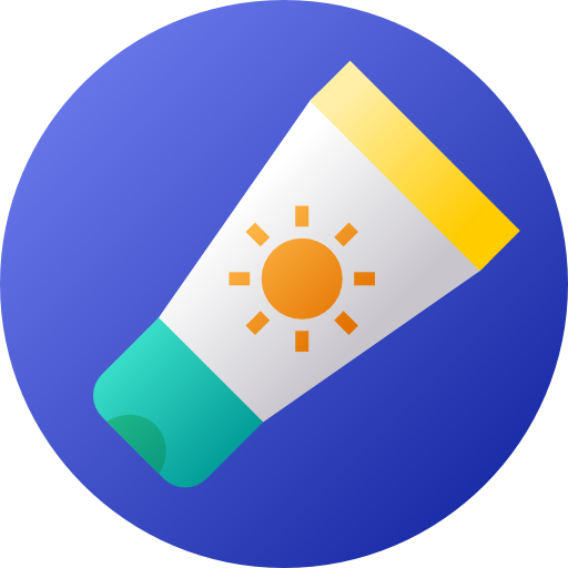 선크림 Flat Circular Gradient icon